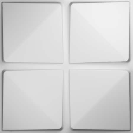 Ekena Millwork 19 5/8in. W x 19 5/8in. H Edinburgh EnduraWall Decor 3D Wall Panel Covers Total 53.49 Sq. Ft., 20PK WP20X20EDWH-CASE-20